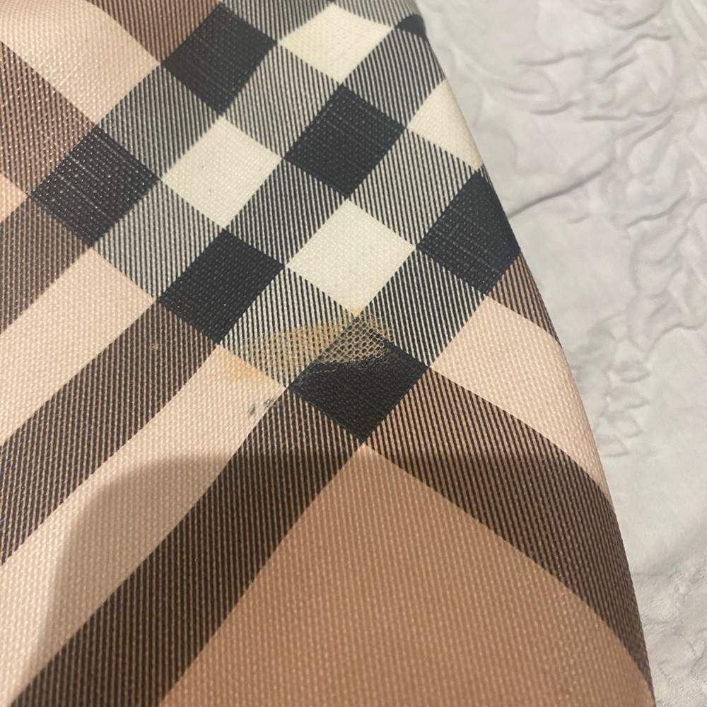Authentic Burberry check shoulder bag